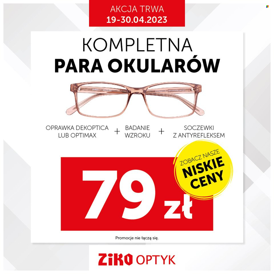 Gazetka Ziko OPTYK - 19.4.2023. - 30.6.2023.. Strona 3.