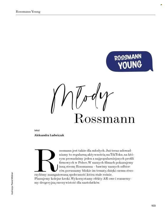 Gazetka Rossmann.