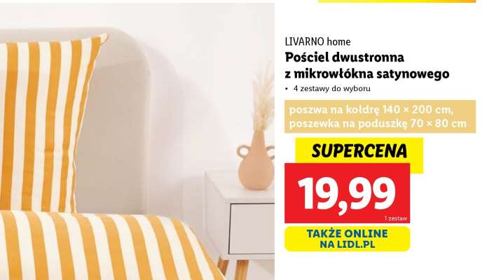 LIVARNO home Pościel dwustronna z mikrowłókna satynowego
