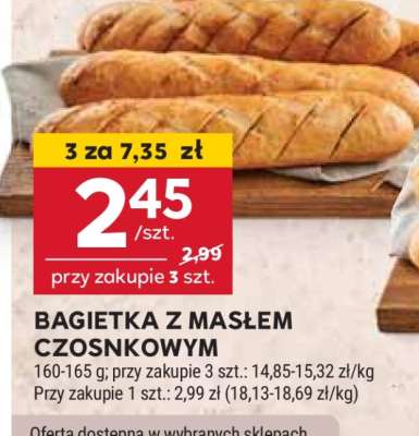 Bagietka z masłem czosnkowym