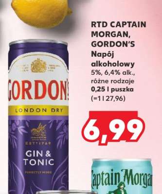 RTD CAPTAIN MORGAN, GORDON’S