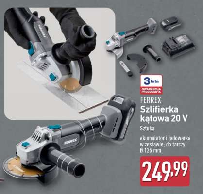 FERREX Szlifierka kątowa 20 V