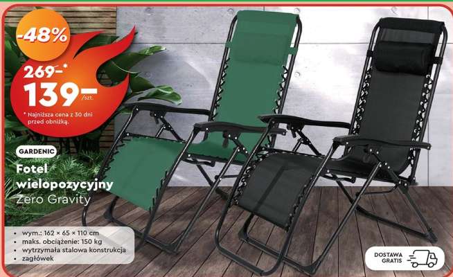 Fotel wielopozycyjny Zero Gravity