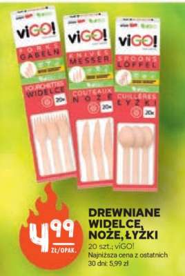 Drewniane widelce, noże, łyżki
