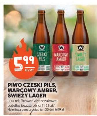 Piwo Czeski Pils, Marcowy Amber, Świeży Lager