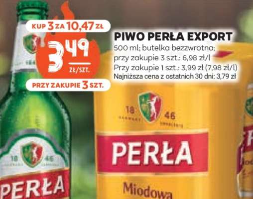 Piwo PERŁA EXPORT