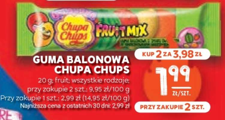 Guma balonowa CHUPA CHUPS