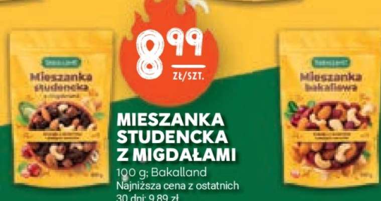 Mieszanka studencka z migdałami