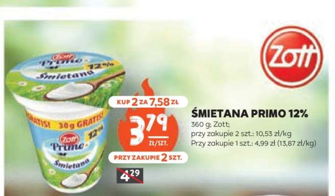 Śmietana Primo 12%