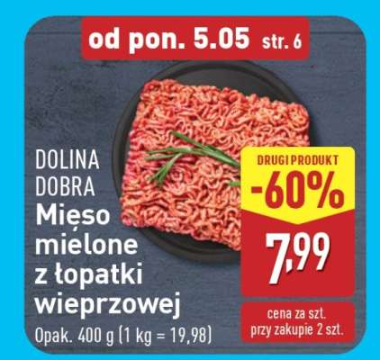 DOLINA DOBRA Mięso mielone z łopatki wieprzowej
