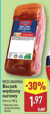 Boczek wędzony surowy