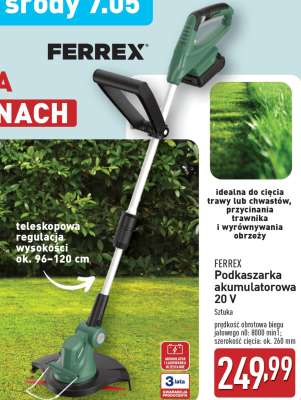 FERREX Podkaszarka akumulatorowa 20 V