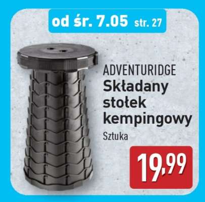 ADVENTURIDGE Składany stołek kempingowy