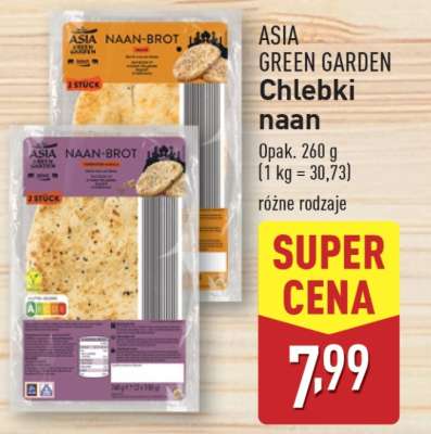 ASIA GREEN GARDEN Chlebki naan