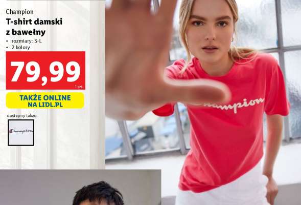 T-shirt damski z bawełny
