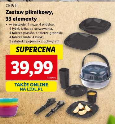 Zestaw piknikowy, 33 elementy