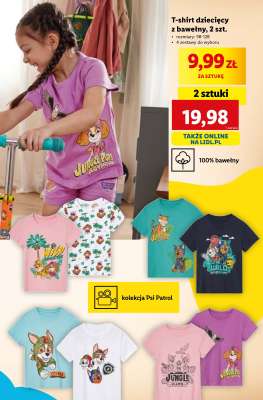 T-shirt dziecięcy z bawełny, 2 szt.