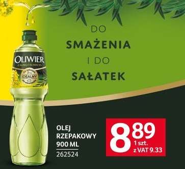 Olej rzepakowy Oliwier 900 ml