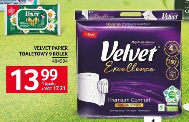 VELVET PAPIER TOALETOWY 9 ROLEK