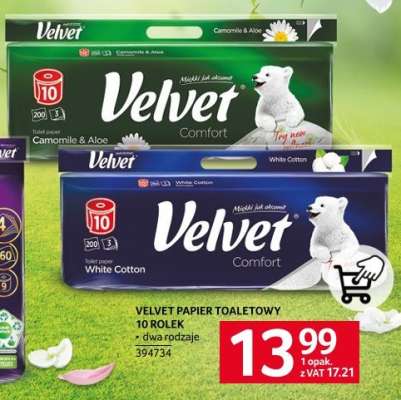 VELVET PAPIER TOALETOWY 10 ROLEK