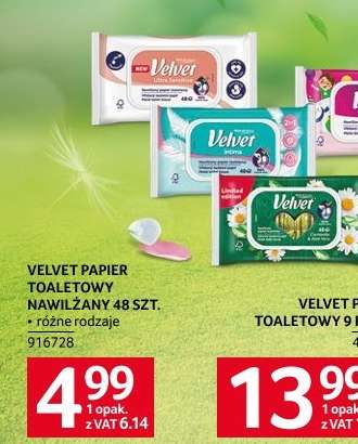 VELVET PAPIER TOALETOWY NAWILŻANY 48 SZT.