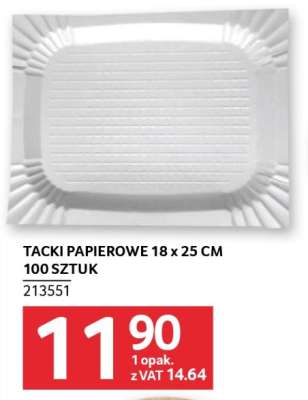 Tacki papierowe 18 x 25 cm 100 sztuk