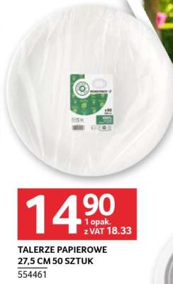 Talerze papierowe 27,5 cm 50 sztuk