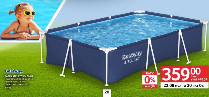 Basen stelażowy Bestway