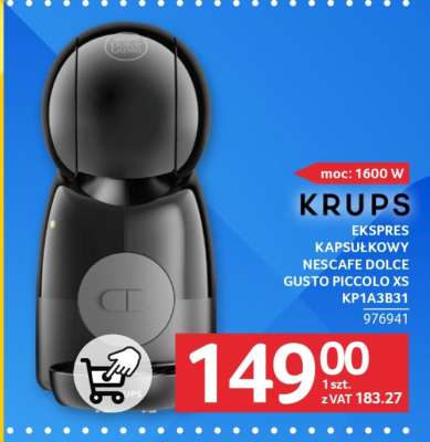 KRUPS Ekspres kapsułkowy Nescafe Dolce Gusto Piccolo XS KP1A3B31