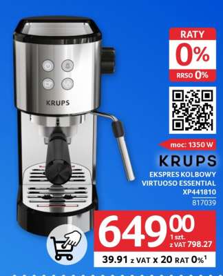 KRUPS Ekspres Kolbowy Virtuoso Essential XP441810