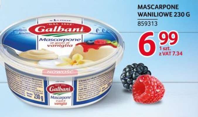 Mascarpone Waniliowe 230 g