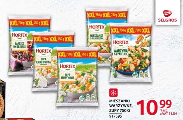 Mieszanki warzywne, zupy 750 g