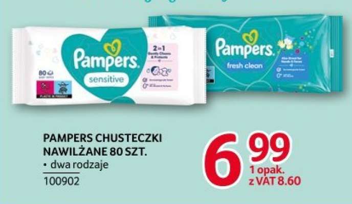 PAMPERS CHUSTECZKI NAWILŻANE 80 SZT.