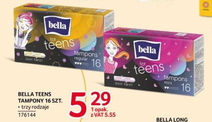 BELLA TEENS TAMPONY 16 SZT.