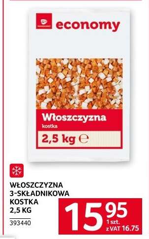 Włoszczyzna 3-składnikowa kostka 2,5 kg