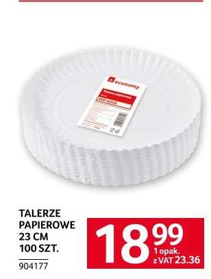 Talerze papierowe 23 cm 100 szt.