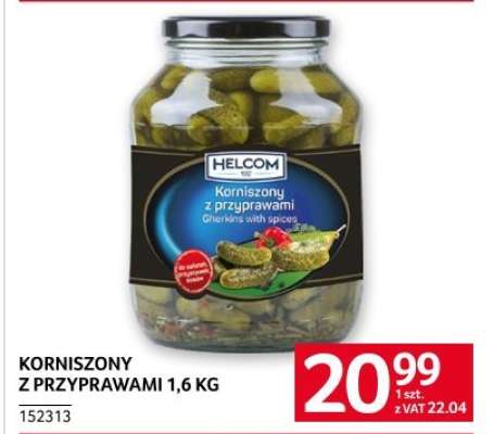 Korniszony z przyprawami 1,6 kg