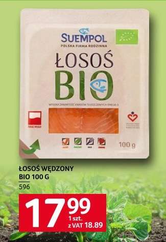 Łosoś wędzony BIO 100 g