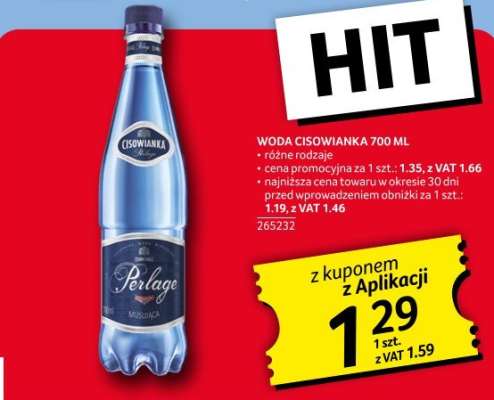 WODA CISOWIANKA 700 ML