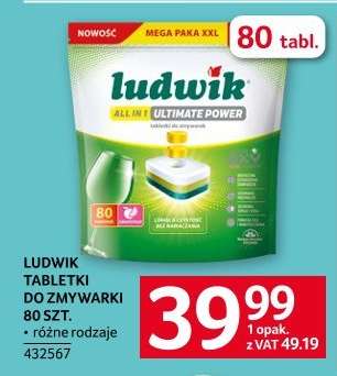 LUDWIK TABLETKI DO ZMYWARKI 80 SZT.