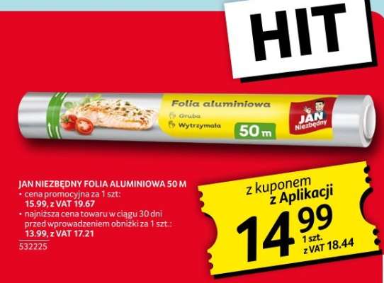 JAN NIEZBĘDNY FOLIA ALUMINIOWA 50 M