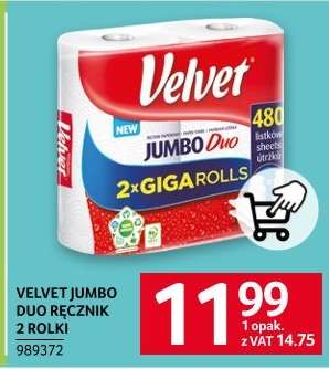 VELVET JUMBO DUO RĘCZNIK 2 ROLKI