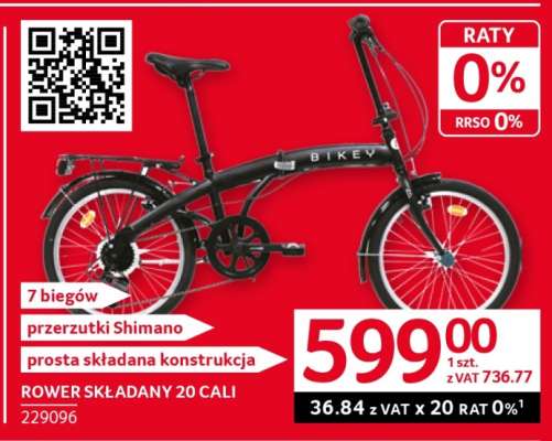 Rower składany 20 cali