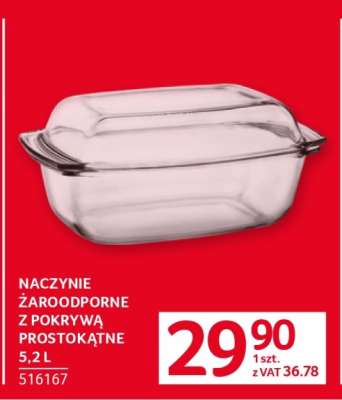 Naczynie żaroodporne z pokrywą prostokątne 5,2 L