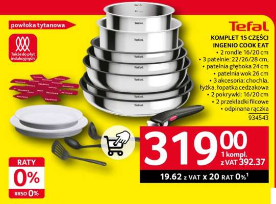 Tefal Komplet 15 Części Ingenio Cook Eat