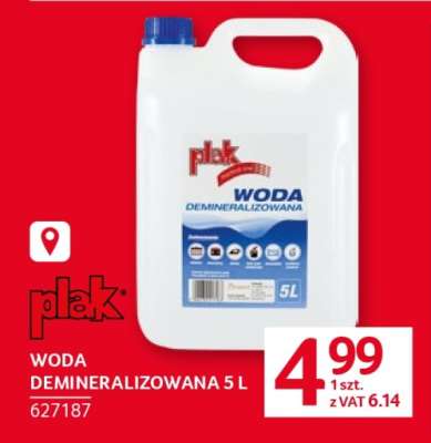 WODA DEMINERALIZOWANA 5 L