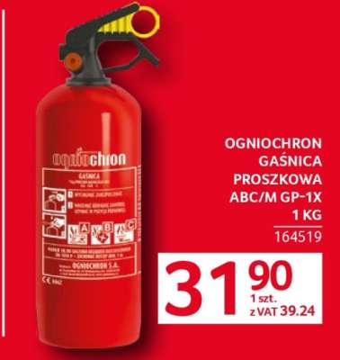 OGNIOCHRON Gaśnica Proszkowa ABC/M GP-1X 1 KG