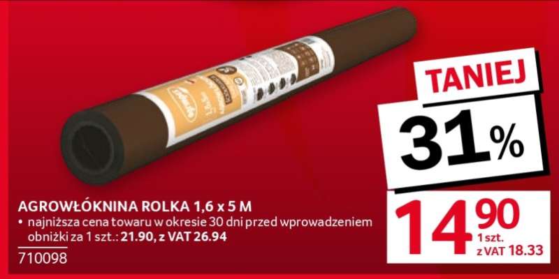 AGROWŁÓKNINA ROLKA 1,6 x 5 M