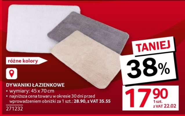 Dywaniki łazienkowe