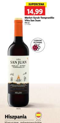 Merlot-Syrah-Tempranillo Viña San Juan